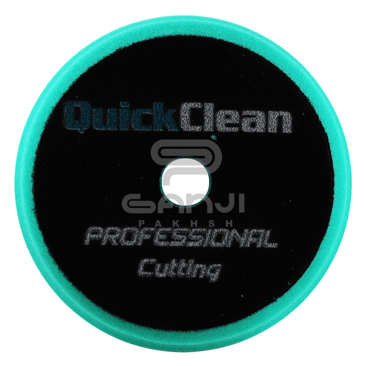 پد پولیش اسفنجی زبر 130 میلی متری کوئیک کلین مخصوص دستگاه پولیش اوربیتال Quick Clean Cutting pad